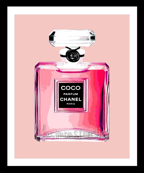 chanel pink bottle poster|chanel perfume in pink box.